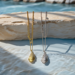 Liquid Gold Feather Dream Necklace