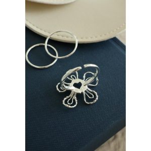 Cyber Fluid Bloom Ring