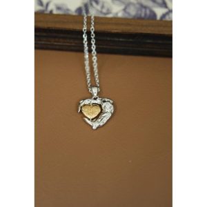 Amor Eternum Cosmic Cadence Heartbeat Pendant Necklace
